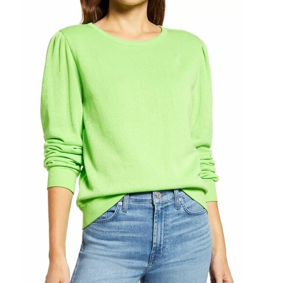 HALOGEN Puff Sleeve Sweatshirt - Picture 3 of 7